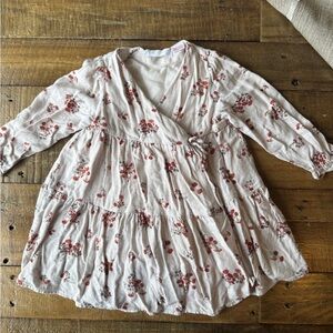 Zara flower wrap dress: 2/3 T